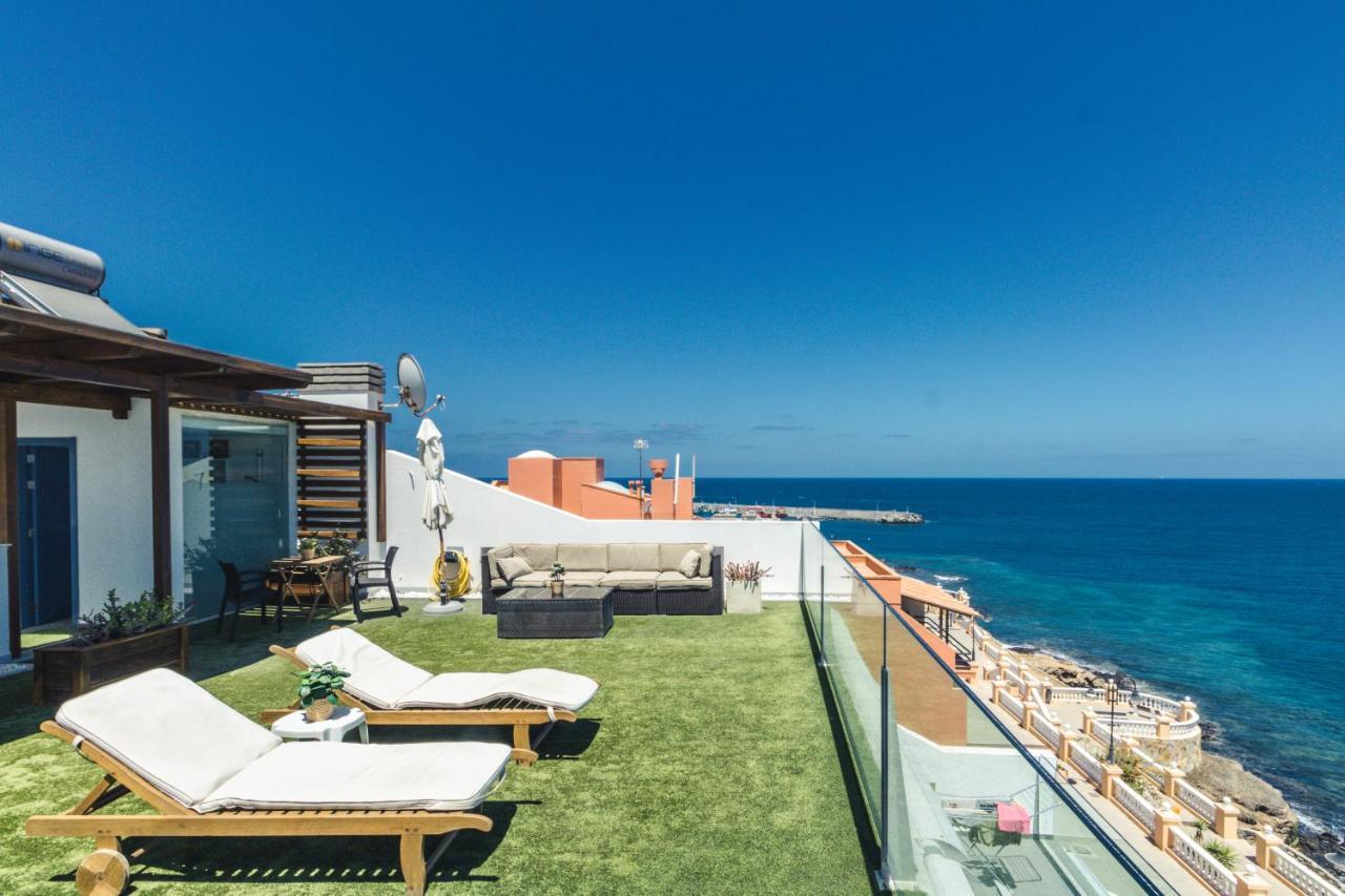 Melenara Beach Avenue Apt Shared Terrace Exterior photo